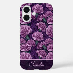 Funda iPhone 16 Accesorios Únicos para Mujeres Floral de Clavel Pe