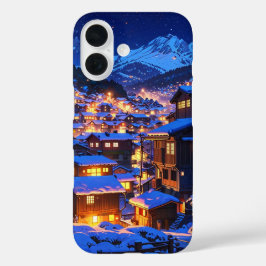 Funda iPhone 16 Acogedora Villa de Invierno