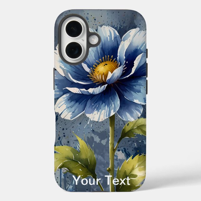 Funda iPhone 16 Acuarela de flores OtterBox (Reverso )