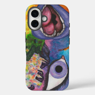 Funda iPhone 16 Acuarela Fantasía Dimensiones Mujer Opal Surreal