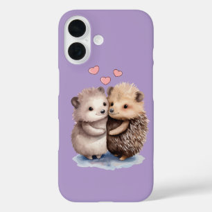 Funda iPhone 16 Adorable Hedgehog
