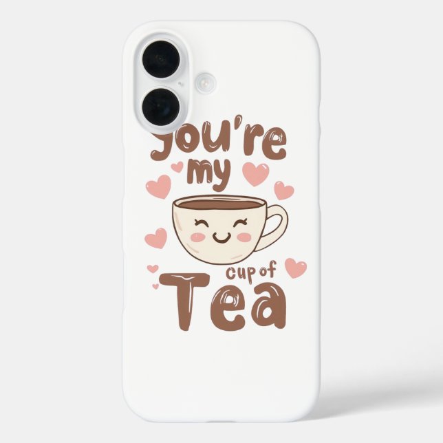 Funda iPhone 16 Adorable Kawaii Tea Cup of Love (Reverso )