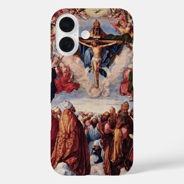 Funda iPhone 16 Adoración de la Trinidad por Albrecht Durer, 1511 (Reverso )
