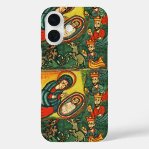Funda iPhone 16 ADORACIÓN DE MAGI, Navidades DE NATIVIDAD PRIMITIV