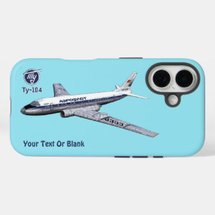 Funda iPhone 16 Aerolínea soviética Tupolev (Т у о л в) Tu-104