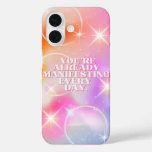 Funda iPhone 16 Afirmación Diaria, Ley de Atracción, Motivacional