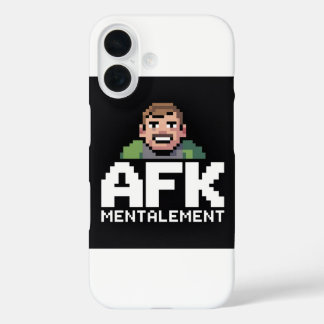 Funda iPhone 16 AFK Mentalement Chibi Gamer Pixel Art
