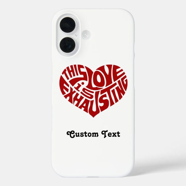 Funda iPhone 16 Agotar el amor (Reverso )