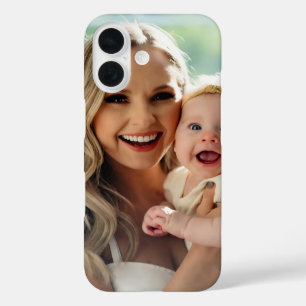 Funda iPhone 16 Agregar foto de bebé personalizar personalizado