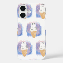 Funda iPhone 16 agua de gato helado