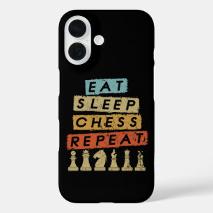 Funda iPhone 16 Ajedrez - Come Duerme Ajedrez Repite