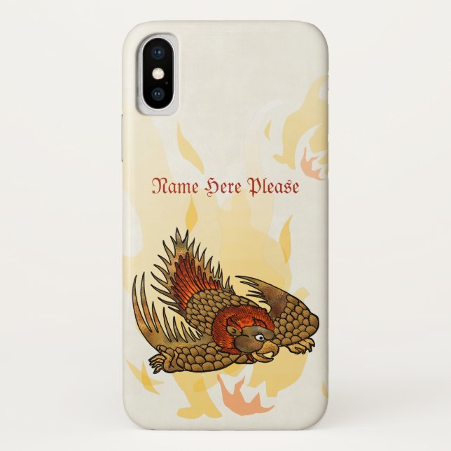 Funda iPhone 16 Alas De Fuego (Reverso)