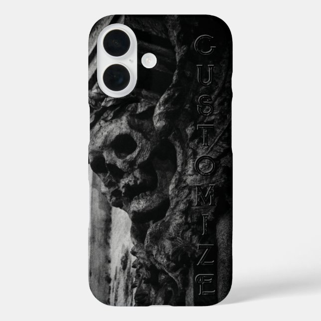 Funda iPhone 16 Alas de Piedra Skull (Reverso )