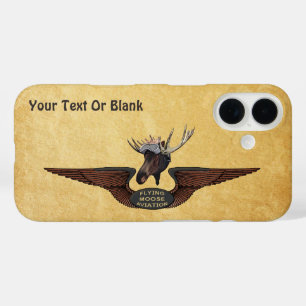 Funda iPhone 16 Alas piloto de Moose Bush volador
