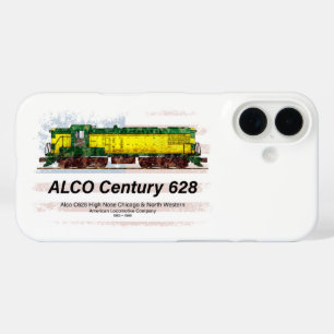 Funda iPhone 16 Alco C-628 Locomotora Diesel y bandera estadounide