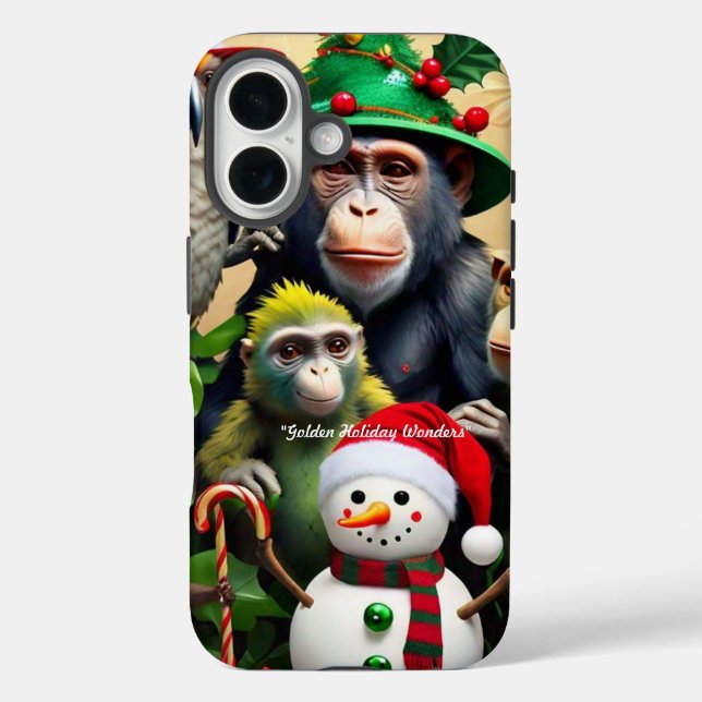 Funda iPhone 16 "Alegre feriado salvaje" (Reverso )
