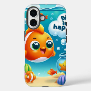 Funda iPhone 16 Alegre pez dorado