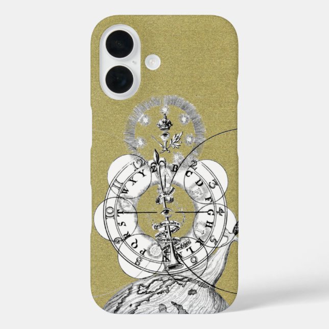 Funda iPhone 16 Alfabeto estotérico de la teosofía (Reverso )