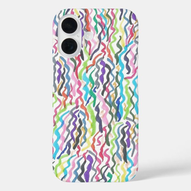 Funda iPhone 16 Algas arcoiris (Reverso )