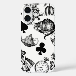 Funda iPhone 16 Alice White Rabbit Wonderland Classic