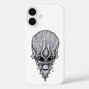 Funda iPhone 16 Alien Face , reconstrucción facial de cráneo afric