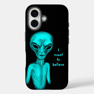 Funda iPhone 16 Alien, quiero creer
