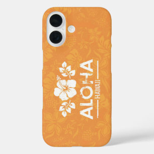 Funda iPhone 16 Aloha Hawaii con estuche para teléfono de Naranja 