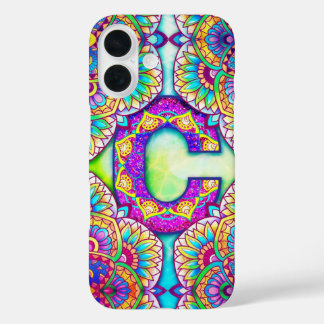 Funda iPhone 16 Alphabet C mandala