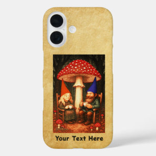 Funda iPhone 16 Amanita Mushroom y Gnomes