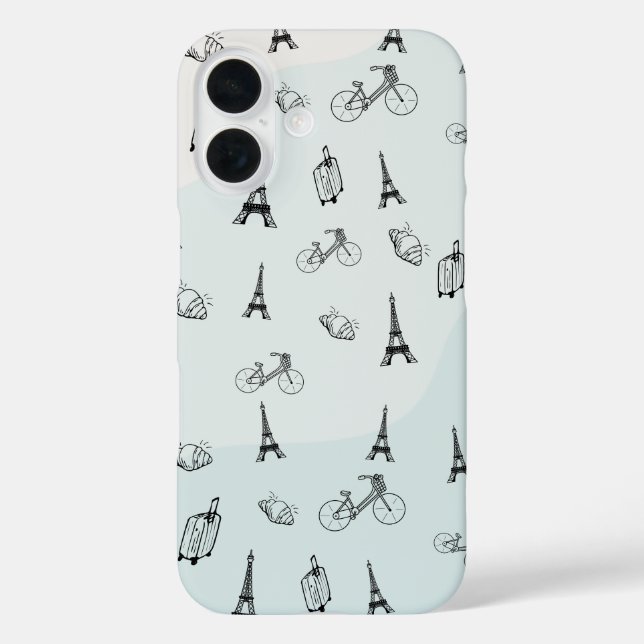 Funda iPhone 16 Amante de París (Reverso )