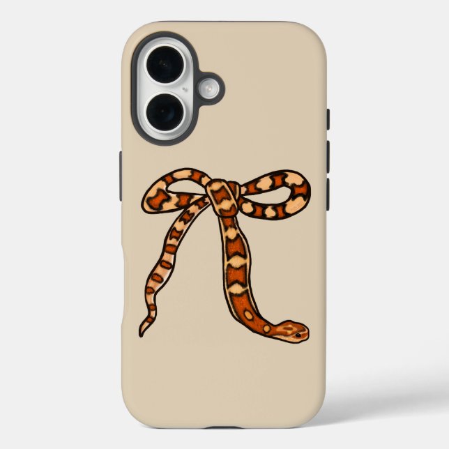 Funda iPhone 16 Amantes de la serpiente de maíz dulce (Reverso )