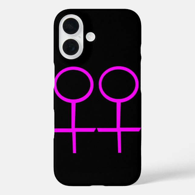 Funda iPhone 16 Amantes lesbianas (Reverso )