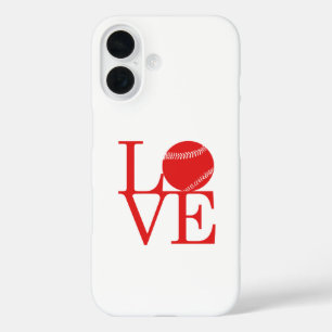 Funda iPhone 16 Amar el béisbol