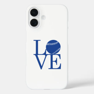 Funda iPhone 16 Amar el béisbol