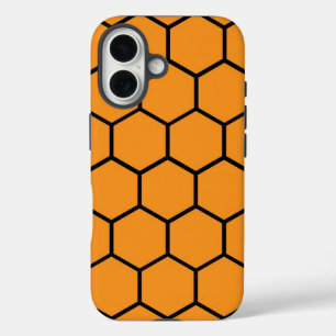 Funda iPhone 16 amarillo y negro