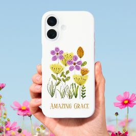 Funda iPhone 16 Amazing Grace Wildflowers