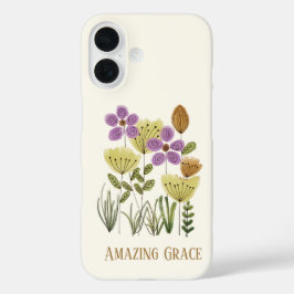 Funda iPhone 16 Amazing Grace Wildflowers