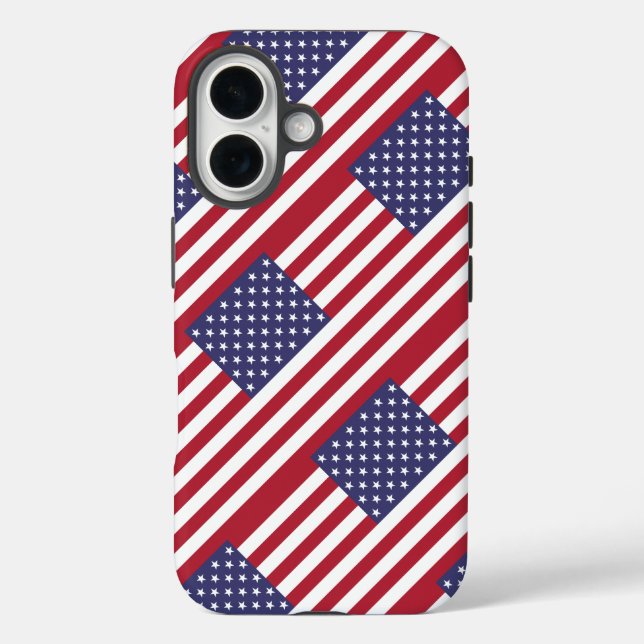Funda iPhone 16 American Flag (Reverso )