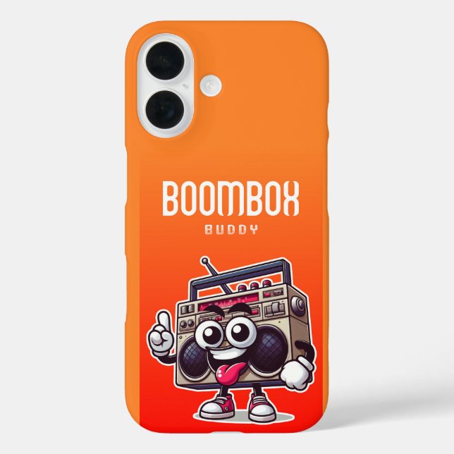Funda iPhone 16 Amigo de la Radiocasete (Reverso )
