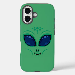 Funda iPhone 16 Amistosa Personalizado Alien Face
