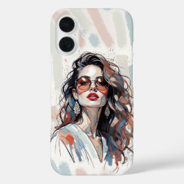 Funda iPhone 16 AMITA | Soft Pastel Art Woman Phone Cases