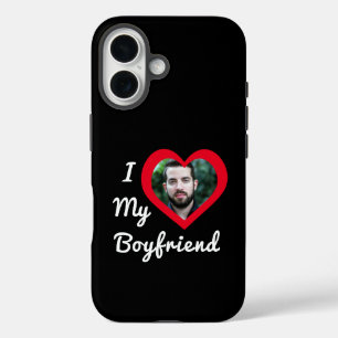 Funda iPhone 16 Amo a mi novio Bae Foto personalizada