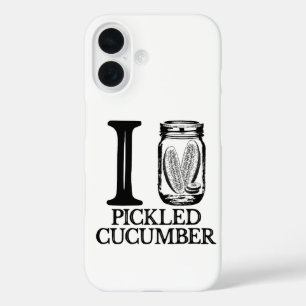 Funda iPhone 16 Amo el Pepino Encurtido - Vintage Pickle Cucumber