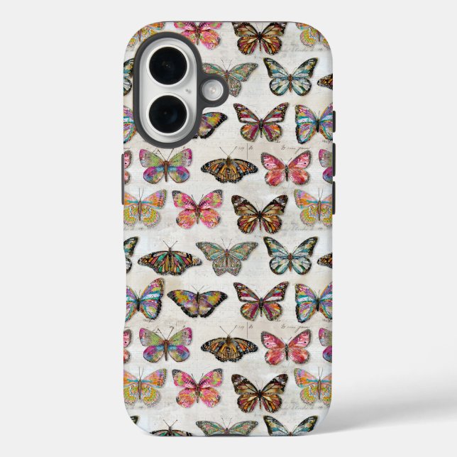 Funda iPhone 16 Amor de Mariposa (Reverso )