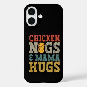 Funda iPhone 16 Amor por Nuggets de Pollo y Abrazos de Mamá para N