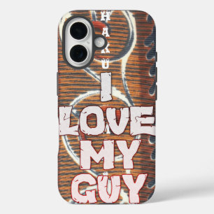 Funda iPhone 16 Amor romántico - Amo el diseño de texto de mi tipo