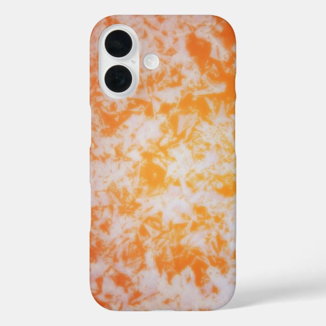 Funda iPhone 16 An orange grunge textured | (Reverso )