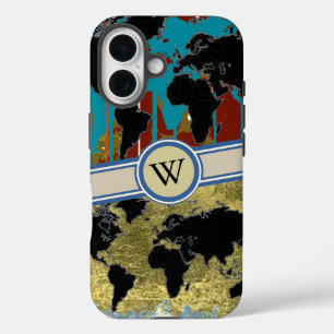 Funda iPhone 16 añada la inicial al mapa del mundo