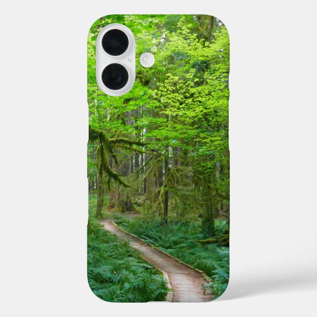 Funda iPhone 16 Ancient Groves Trail at Olympic National Park (Reverso )