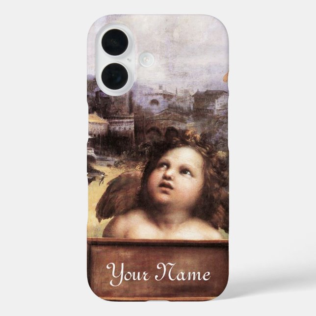 Funda iPhone 16 ANGEL DE RENACIMIENTO / Cherub alado (Reverso )